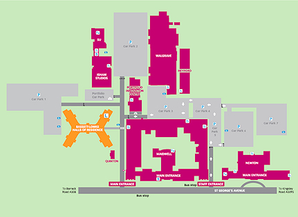 Map of Avenue Campus