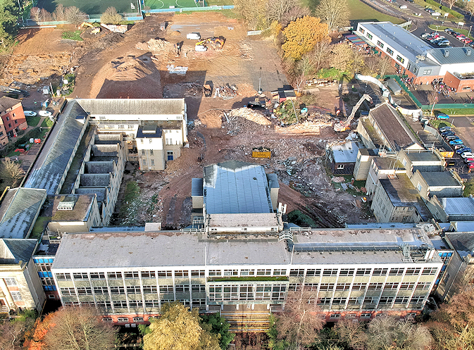 Maidwell under demolition