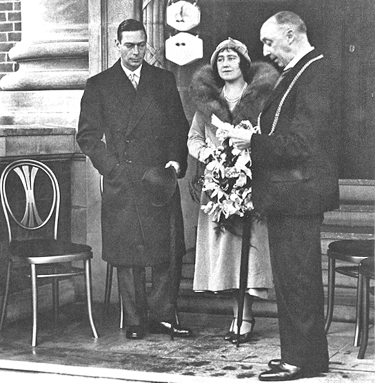 Opening ceremony outside Avenue, with three people